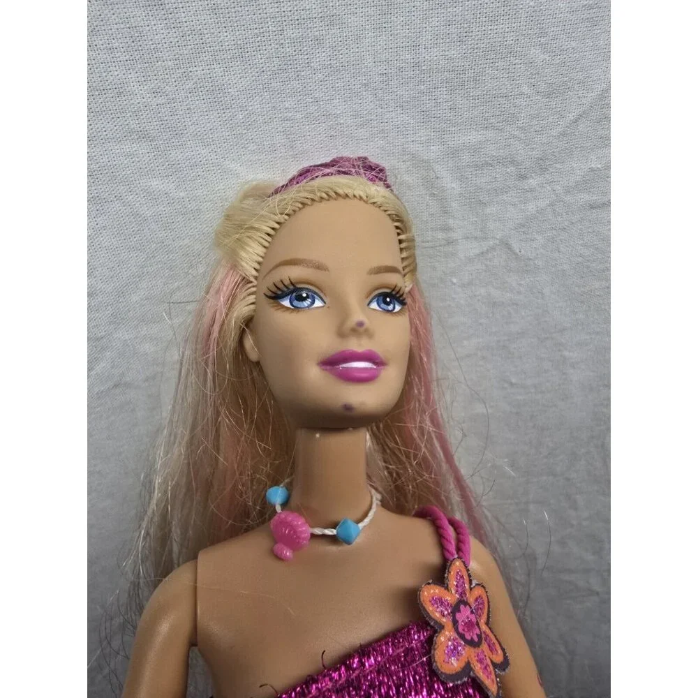 Barbie In A Mermaid Tale MERLIAH Doll Color Change With Tail- Marks On Face - Picture 3 of 7